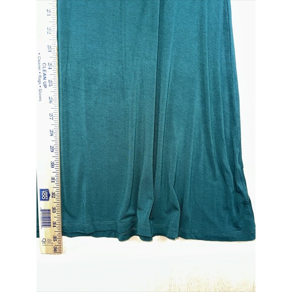 MIX By 41 HAWTHORN Large Dress DARK GREEN Jersey Knit SWING Pocket Short Sleeve - Picture 6 of 8